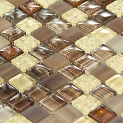 Mosaïque Pâte de Verre Brun Arlequin