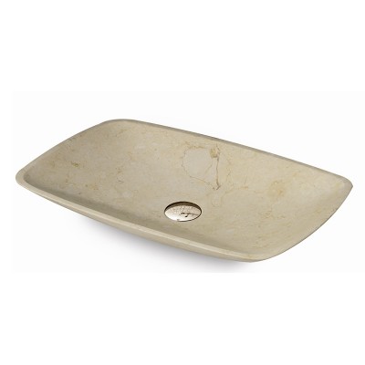 Vasque rectangulaire - Pierre Naturelle Blanche