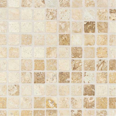 Mosaïque travertin mix noisette