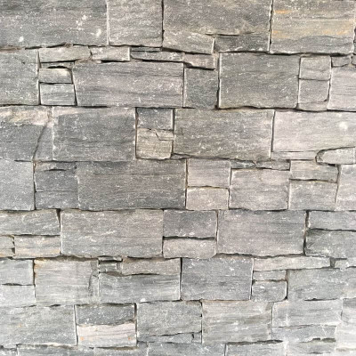 Parement quartzite gris