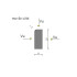 Dimensions bordure P1 Calcaire gris