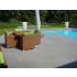 Dallage piscine granit gris