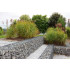 aménagement jardin avec gabions gris / beige