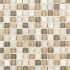 Mosaïque pour salle de bain verte et beige
