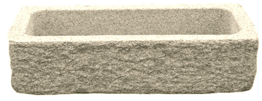 Bac à fleur pierre 90x40x30cm