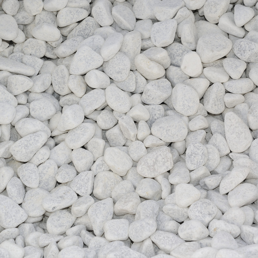 Galets marbre blancs 4/6 cm