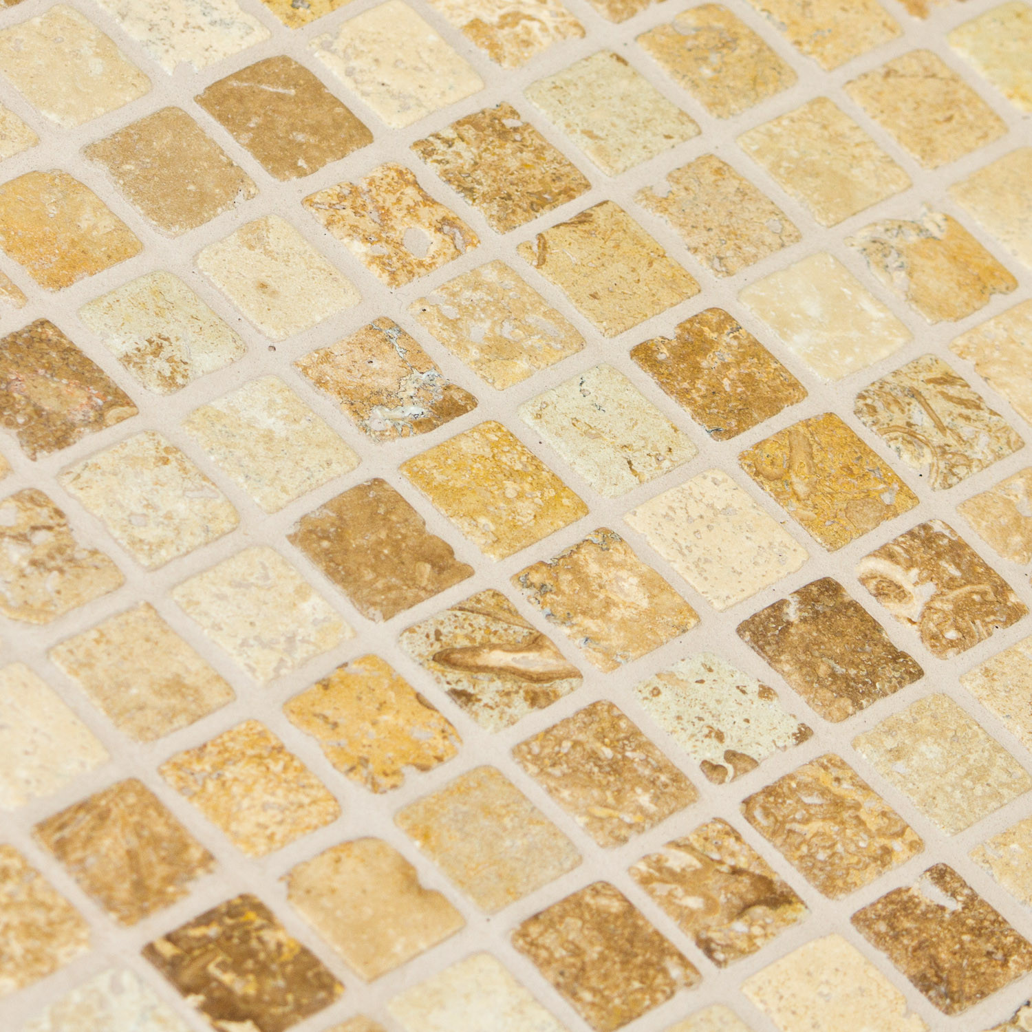 Mosaïque travertin mix noisette