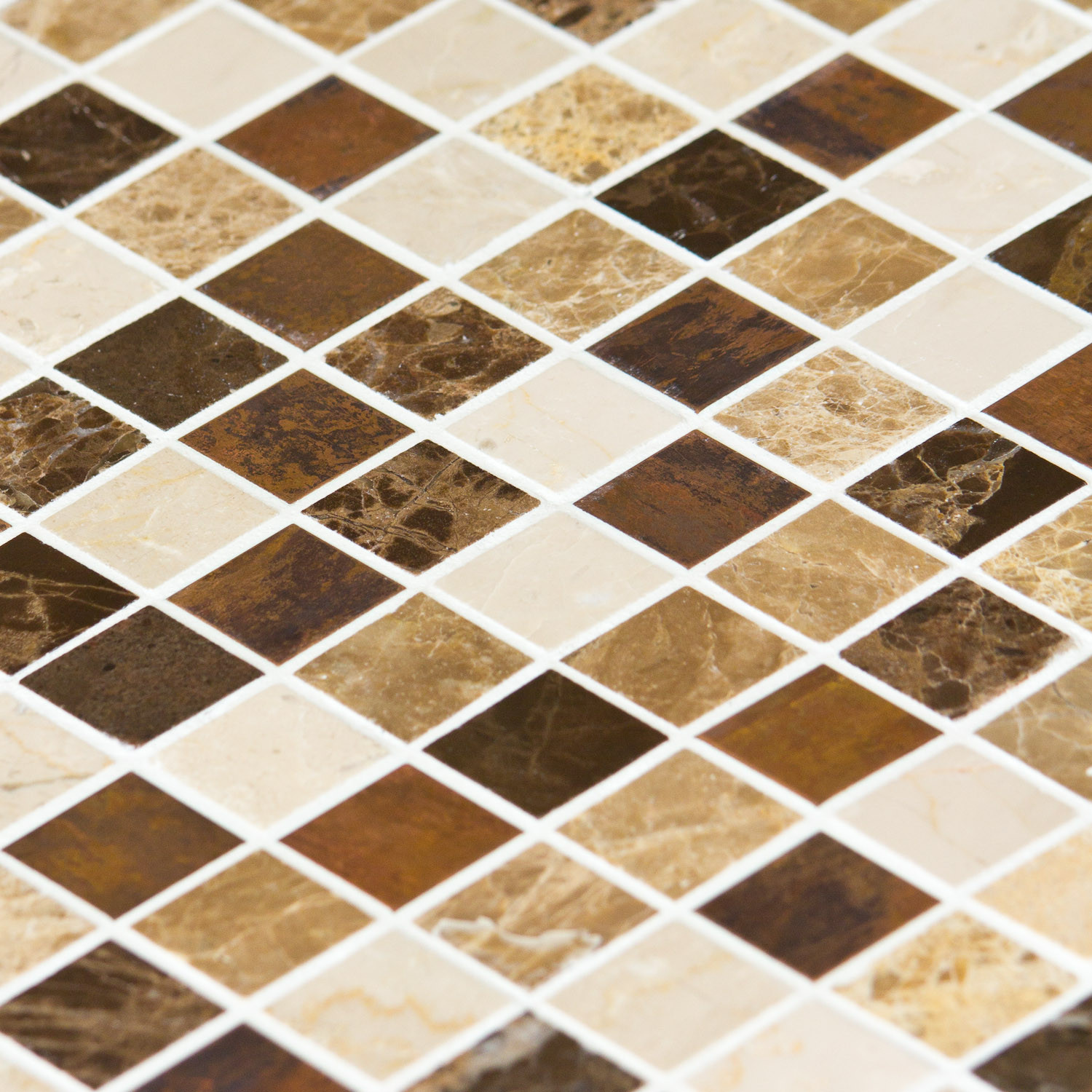 Mosaïque Marbre marron