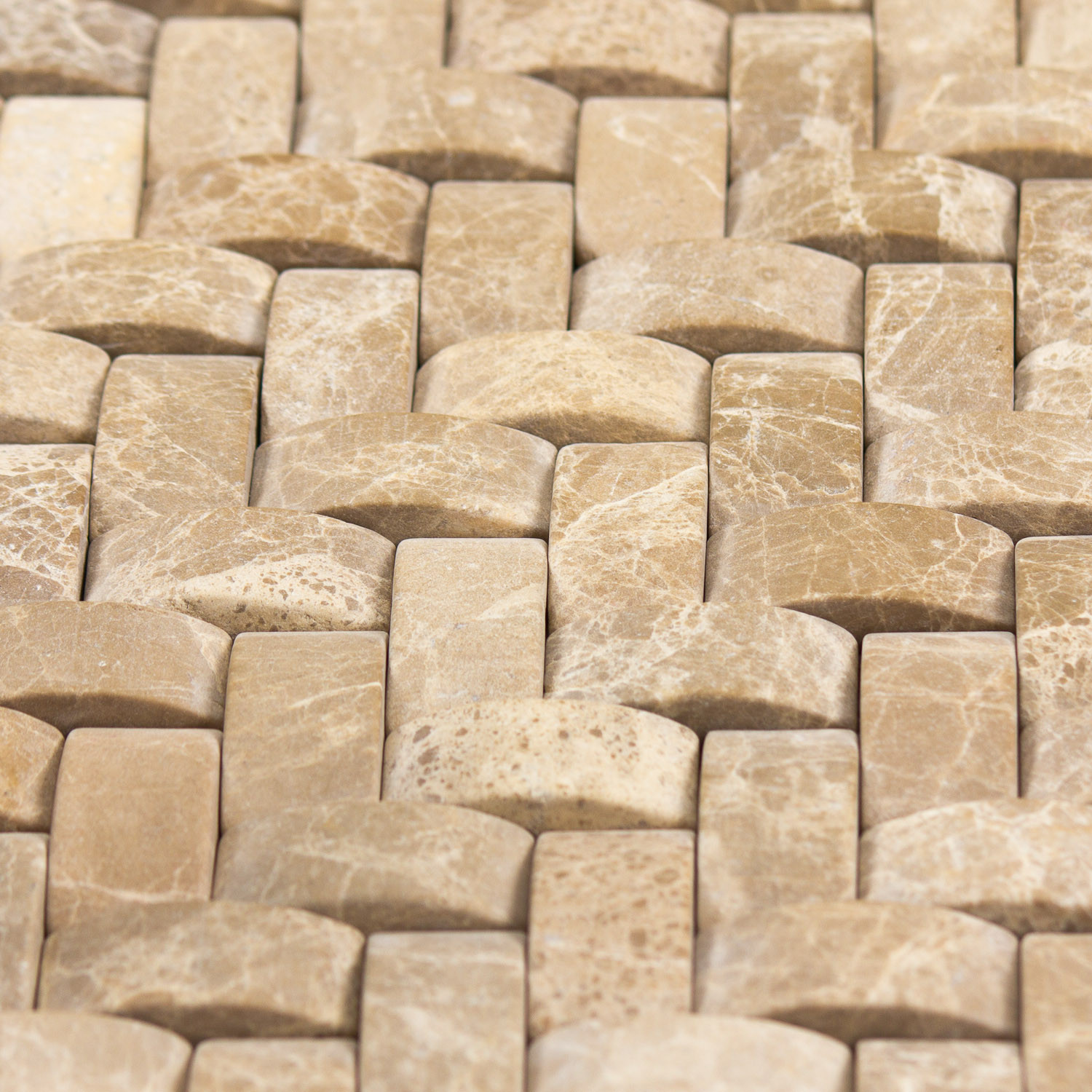Mosaïque marbre beige  sans joint