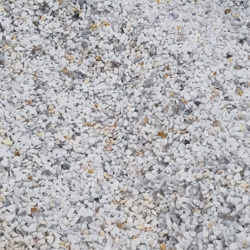 Gravier blanc pierre naturelle marbre