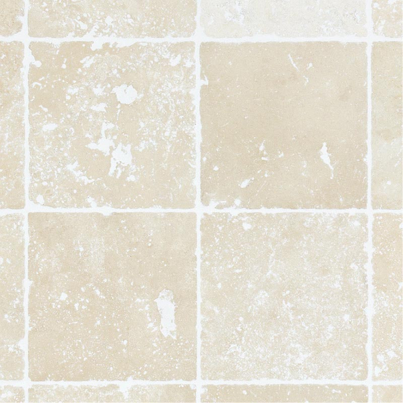 Dallage carrelage Travertin Clair 15x15