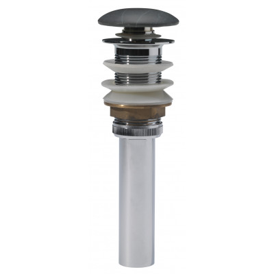 Bonde marbre gris pour vasque à poser