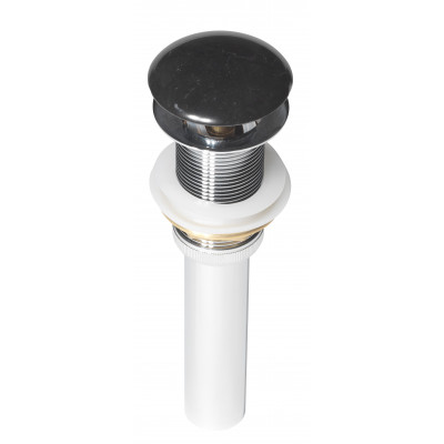 Bonde Marbre noir pour vasque à poser