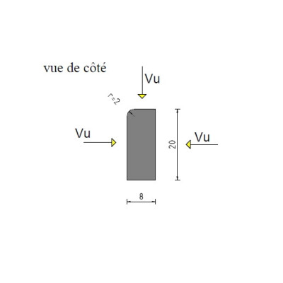 Bordure P1 pierre naturelle