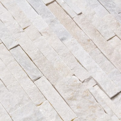 Parement Pierre Quartzite Blanc