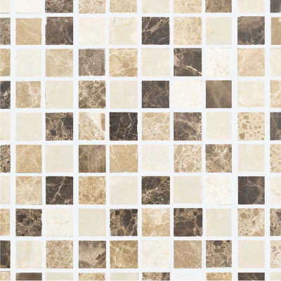 Mosaïque marbre brun