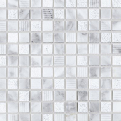 Mosaïque marbre blanc