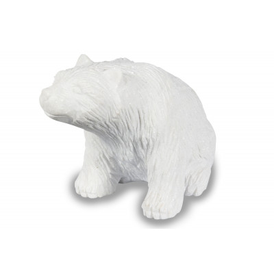 Sculpture animal marbre - Ours