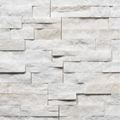 Parement Pierre Quartzite Blanc