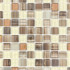 Mosaïque en verre chocolat