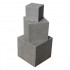 Cube en Granit gris foncé 20x20x20 cm