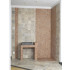 Dallage Travertin Gris Salle de Bain Rouge