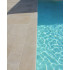 Dallage piscine calcaire beige