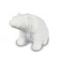 Sculpture ours en marbre blanc