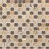 Mosaïque pierre et verre  marron