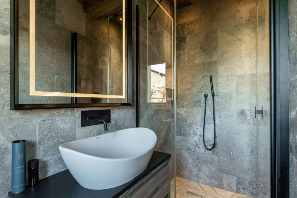 Salle de bain Travertin Gris